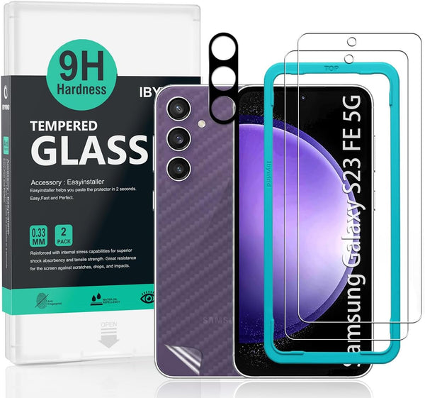 Ibywind 2 Pack Screen Protector for Samsung Galaxy S23 FE 5G 6.4" (Not for Galaxy S23/S23+/S23 Ultra), 9H Hardness