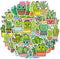 Ratgoo 50 Pcs Lovely Cactus Stickers Pack Cheerful Green Botanical Waterproof Vinyl Decal