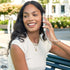 Case-Mate Phone Charm with Beaded Silver Pearls | Detachable Anti Theft Phone Strap | Hands-Free iPhone Wrist Strap for