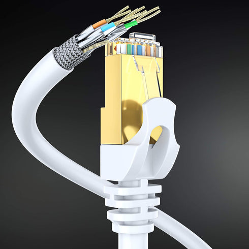 7 10 Cat7 RJ45 Cat Ethernet Cable ft - High-Speed Internet & Network LAN Patch Cables, Connectors - Perfect for Gaming