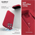 SURPHY iPhone 15 Pro Max Case (6.1 inch, 2023) - Liquid Silicone, MagSafe Compatible, Red + 2 Pack Screen Protector.