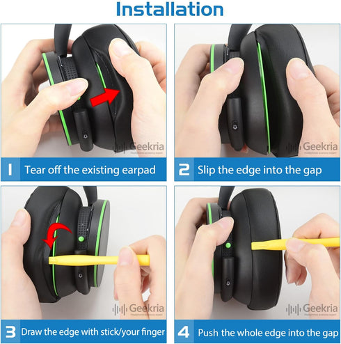 Geekria Replacement Ear Pads for Microsoft Xbox Wireless, Stereo Headset 20th Anniversary Edition, Ear Cushions