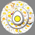 LYLSDSB 50 Pcs Fried Egg Stickers Waterproof Funny Cartoon Food Sticker for Skateboard Scrapbook Laptop Water Bottle
