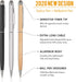 Outus 12 Pieces Stylus Pens for Touch Screens, Retractable Fiber Tip 2 in 1 Capacitive Ballpoint Pen for iPad iPhone