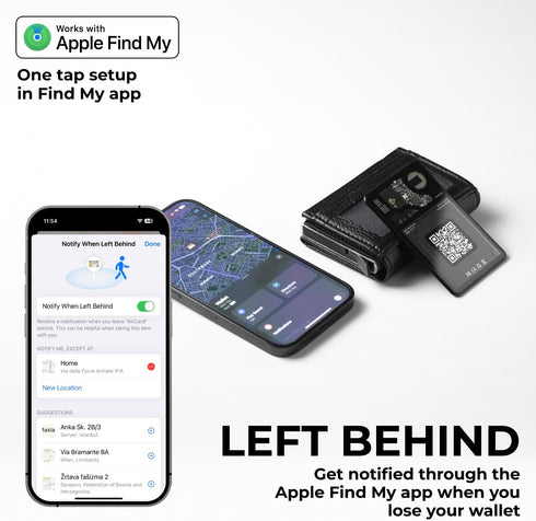 Rolling Square Aircard Wallet Tracker - Bluetooth Wallet Finder (2-Pack) with NFC/QR Code, Find My Network