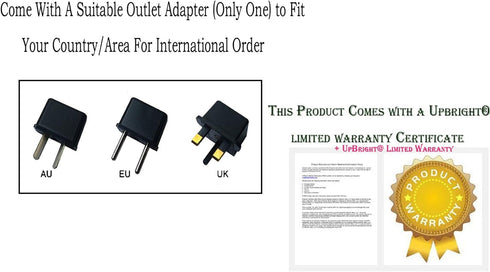 UpBright 31V AC/DC Adapter for Laresar Elite Cordless Stick Vacuum Cleaner, Power Supply Charger