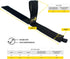 Twin-Straps by Wrap-It Storage - 16" (6-Pack) Hook and Loop Hanging Cable Wrap for Cord and Hose Storage