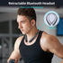 LHKLUK Headset IPX5 22H Neckband Bluetooth Headphones Retractable, Wireless with Mic, Sweatproof Earphones, Playtime