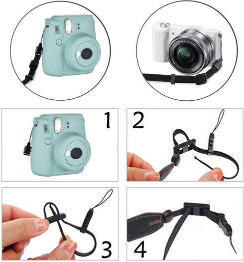 WANBY Padded Shoulder Neck Camera Strap with Quick Release Buckles for DSLR SLR