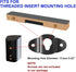 uxcell 10 Pcs Wall Mounting Speaker Hanger Brackets, 4.8cm Long Clothing Rack Iron Hanger Plate Accessories, Speaker