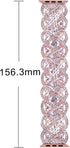 VIQIV Bling Bands for Apple Watch 40mm 44mm - Diamond Rhinestone Stainless Steel Metal Bracelet Strap for Women