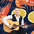 Generic Lobster Print Backdrop Background for Photography Photo Backdrop Curtain for Party Portraits