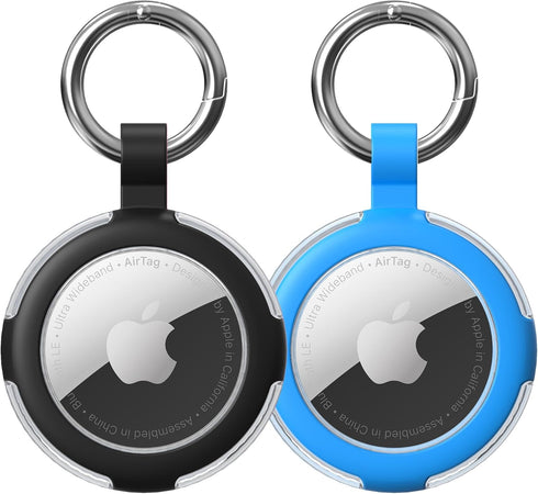 Compatible with AirTag Case Keychain, IPX8 Waterproof Holder, Silicone AirTags Cases with Key Ring