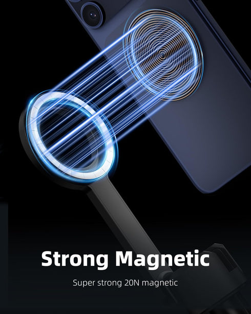 TODI 60" 12-17 Magnetic Tripod for iPhone,Mini Magnetic Selfie Stick Magnetic Selfie Stick Compatible with iPhone