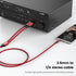 MOSWAG 3.5mm 1/8" TRS to Double 6.35mm 1/4" TS Mono Y-Cable, 6.6FT/2Meter Splitter Cable for Phone, iPod, Laptop, Home