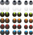MQIMY Silicone Replacement Earbud Tips Earbud Covers Eartips Fit Most in-Ear Earbuds(Inner Hole