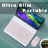 Wireless Keyboard and Mouse, Ultra-Slim Rechargeable Bluetooth Keyboard Mouse Combo,Cute Small Portable Compact Bluetooth Keyboard and Mouse Combo for iPad Tablet iPhone Smartphone Android Windows iOS