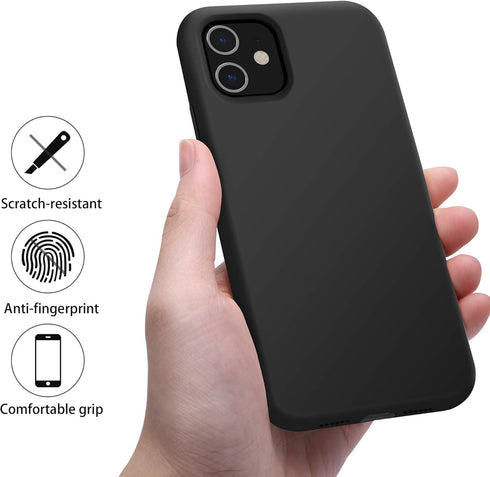 OTOFLY Compatible iPhone 11 Case, Ultra Slim Fit Liquid Silicone Gel Cover with Full Body Protection