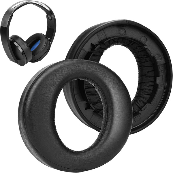 SOULWIT Ear Pads Cushions for Sony Platinum Wireless Playstation PS4 Headset, Replacement Earpads for 2018 Version,