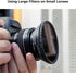 K&F Concept 18 Pieces Filter Ring Adapter Set, Camera Lens Filter Metal Stepping Rings Kit, Black