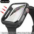 pzoz Compatible Apple Watch Series SE2/6/5/4/SE 40mm Case with Screen Protector, Slim Guard Matte Hard Cover