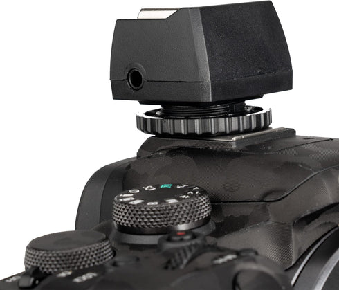 JJC Standard Hot Shoe Adapter with Extra PC Sync Connection Port for Cameras and Off-Camera Flash