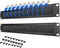 Tecmojo 1U Rack Mount Cable Management Panel with Brush,Rack Brush Panel for 19
