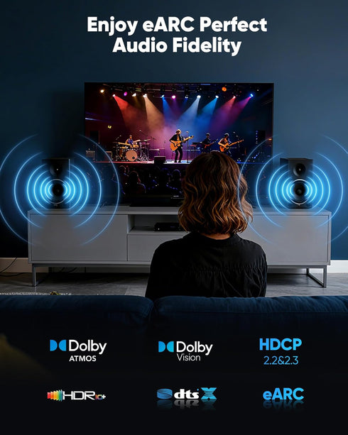 16K 10K 8K 10FT, 8K@120Hz 144Hz 2.2 96Gbps, Highwings HDMI Cable HDMI Cord Ultra High Speed Durable, Flexible