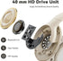 FIKDCMJBluetooth Headphones Over Ear, Wireless Headphones 12H Playtime, Noise Cancelling, HiFi Stereo Foldable