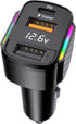 GemCoo USB C Car Charger, 80W PD36W & QC3.0 Fast Charging Adapter for iPhone 14 13 12 11, Samsung Galaxy S22