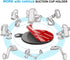 AZXYI 6 80mm(3.15 inches) PCS Windshield Mount Adhesives for Suction Cup Mount, Circle Double-Sided Sticker Pads