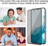 2 Pack Privacy Screen Protector for Samsung Galaxy S22 5G 6.1 inch, Ultra HD Anti-Spy Tempered Glass, Easy Install