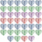 40 Pack Cable Management Clips, Adhesive Cord Holder Clips for Desk, Home, Office, Car, Nightstand (Pink Blue Green