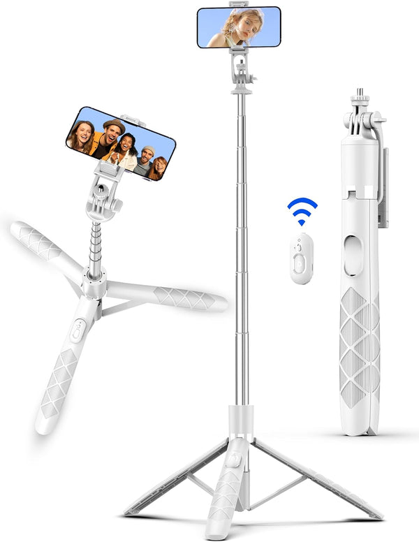 SelfieShow 71" Selfie Stick, Smartphone Tripod Stand All-in-1 with Remote, Travel Tripod for