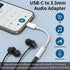 USB C to 3.5mm Headphone Jack Adapter for iPhone 15/15 Pro/15 Plus/15 Pro Max, Type C Aux Audio Dongle Cable Cord Compatible with iPad Pro Air 4 5 Mini 6, Samsung Galaxy S23/S23/S22/S21Ultra, MacBook