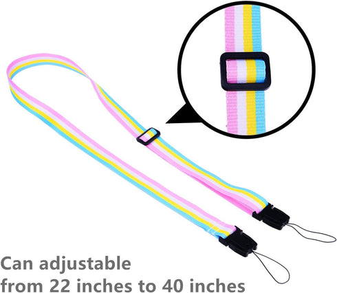 Sunmns Camera Neck Shoulder Strap for Instax Mini 12/11/9/8/90/70 Instant Film Camera, Rainbow