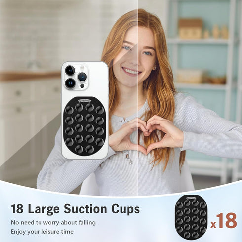 Grippopso 17 16 15 14 13 12 Magnetic Phone Grip Holder for MagSafe Phone Grip, Magnetic Suction Cup Phone Grip Holder