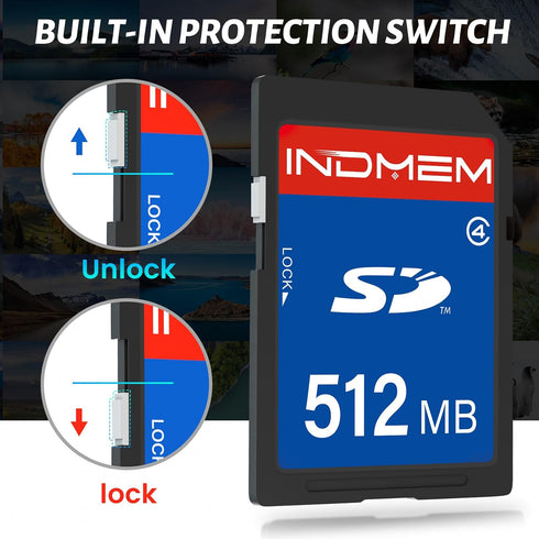 elecacc 512MB (2 Pack), 4 MLC 512MB(2pc) SD Card Class Flash Memory Cards Stanard Secure Digital Cards
