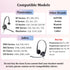 Ear Cushions for Plantronics Headset Replacement Foam Ear Pads for Plantronics HW251N HW261N HW510 HW520 Blackwire C320 3210 3220 3320 Jabra PRO 920 Biz 2300 GN2000 Headphones (10 Pack)
