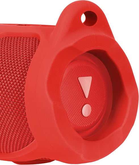 GETGEAR Silicone Cover Sleeve for JBL Charge 5, Portable Bluetooth Speaker, Featured Design with More Protection, Red