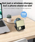 Fast Wireless Charger for Samsung - 2 in 1 Foldable Travel Charging Station, Compatible with Samsung Galaxy Z Flip