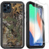 Compatible for iPhone 12/12 Pro Case with Screen Protector, 3-Layer Full Body Shockproof Rugged Camo Protective Case