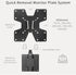 VIVO Large Adapter VESA Mount Quick Release Bracket Kit, Stand Attachment and Wall Mount Removable VESA Plate for Easy LCD Monitor and TV Screen Mounting, STAND-VAD2H