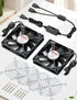 2PCS 80mm 15mm 2 1 PS4 PS5 Wathai x Small USB Fan, USB Cooling Fan in for AV Receiver Flat Panel Xbox DVR Router TV Box