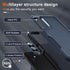 for Samsung Galaxy A15 5G Case, Full Body Heavy Duty Rugged Protective Cover with Lanyard Strap - Navy Blue