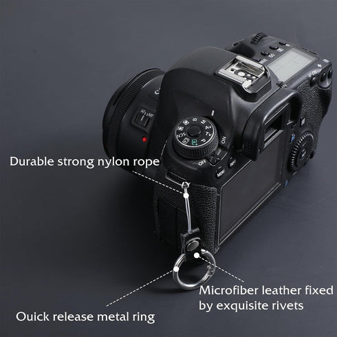 Yuanchu 2Pcs Camera Strap Quick Release Loops Connector, Camera Strap Metal Loop Connectors Connect Adapter Connection