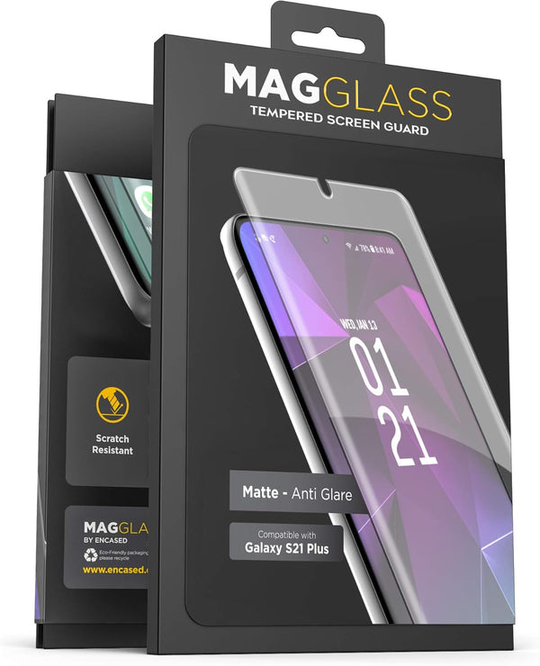 magglass Tempered Glass for Samsung Galaxy S21 Plus Matte Screen Protector, Anti Glare Finish (Scratch Resistant/Bubble