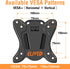 ELIVED TV Wall Mount Small Monitor Mount Bracket, Adjustable Tilt Swivel for Most 13-30 Inch TVs, Holds up to 33 lbs