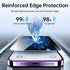 SYNCWIRE 9H Shatterproof Privacy Screen Protector for iPhone 14 Pro Max, 6.7" Full Coverage, Anti-Spy, 2-Pack.