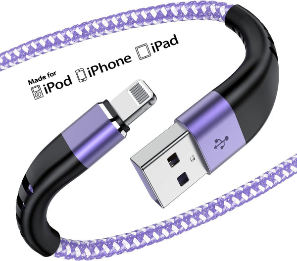 Essri for iPhone Charger Cord 10 FT 2Pack, MFI Certified USB to Lightning Cable 10 Feet, Nylon Braided Long Charging